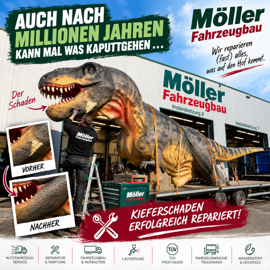 Auch nach Millionen Jahren kann mal was kaputtgehen …